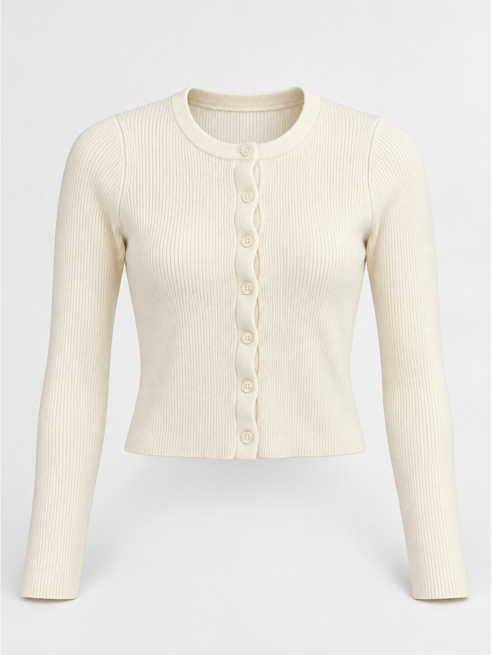 House of Harlow 1960 Merino Wool Ribbed Cardigan Women’s S Ivory